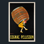 French Cognac Ads Art Deco Vintage Poster<br><div class="desc">REPRO. print of an advertising (ads) poster designed by Cappiello for French Cognac Pellisson Père & Co, circa 1907. Digitally refurbished to bring out the original colors, even better and fix as many imperfections as possible. This art piece would look great when framed in the home, office, bar, cafe, pub...</div>