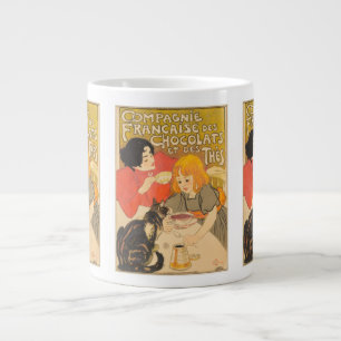 French Company of Chocolates and Teas, Art Nouveau Giant Coffee Mug