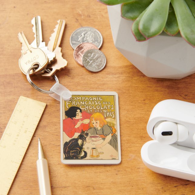 French Company of Chocolates and Teas, Art Nouveau Keychain (Desk)