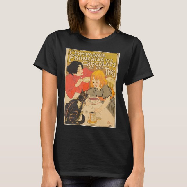 French Company of Chocolates and Teas, Art Nouveau T-Shirt (Front)