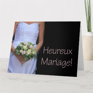 french congratulations on wedding day card