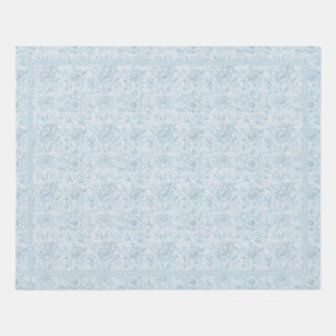 French Cottage Dusty Blue Floral Rug