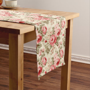 French Cottage Elegance: Cozy Retreat Shabby Chic Long Table Runner