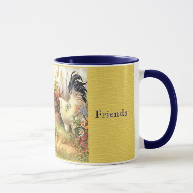 French Country Barnyard Friends Coffee Cup Mug (Right)