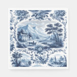 French Country Blue Toile Napkins