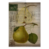 french country botanical illustration vintage pear (Front)
