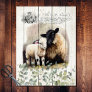 French Country Botanical Suffolk Sheep  Tissue Paper