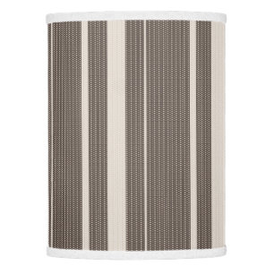French country brown stripes lamp shade