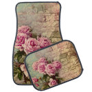 French country chic,shabby chic, pink roses, flora car floor mat French country chic,shabby chic, pink roses, flora car floor mat