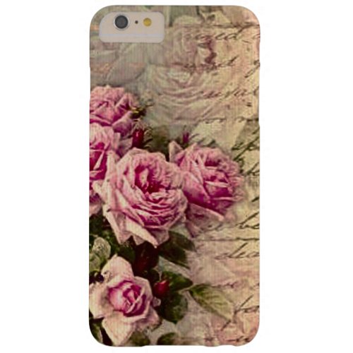 French country chicshabby chic pink roses flora barely there iPhone 6 plus case