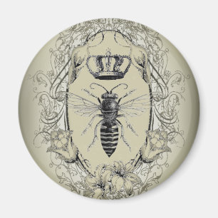 french country chic victorian crown queen bee magnet
