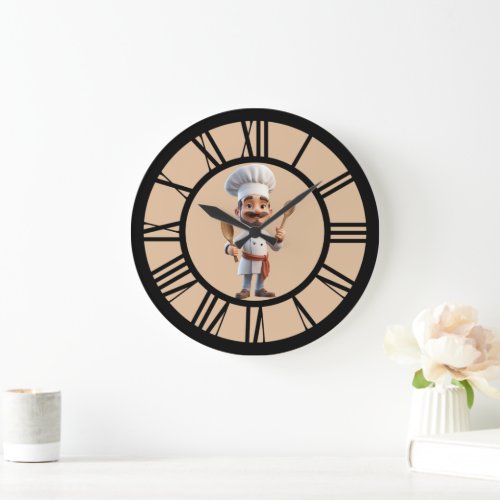 French Country Cook Acrylic Wall Clock