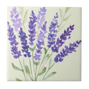 French Country Decor Lavender Ceramic Tile