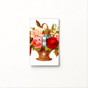 French Country Decor Vintage Roses Light Switch Cover