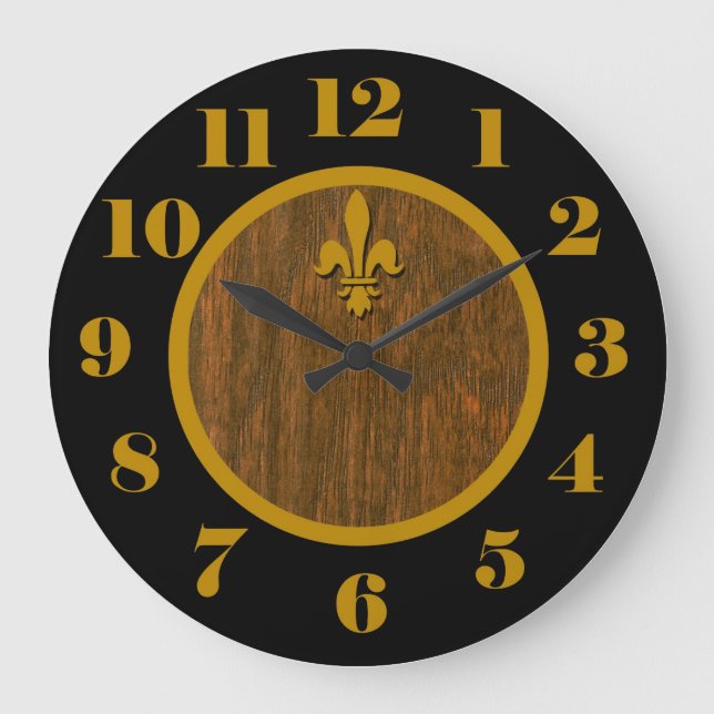 French Country Fleur de Lis Clock (Front)