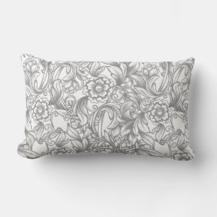 French Country Floral Lumbar Pillow