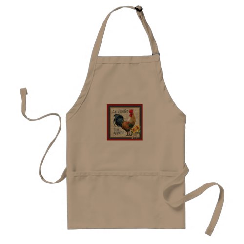 French Country Kitchen_Rooster Adult Apron