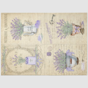 French Country Lavender Decoupage Tissue Paper
