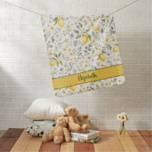 French Country Lemon Wildflower Custom Name