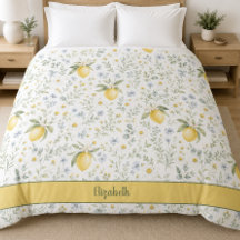 French Country Lemon Wildflower Custom Name