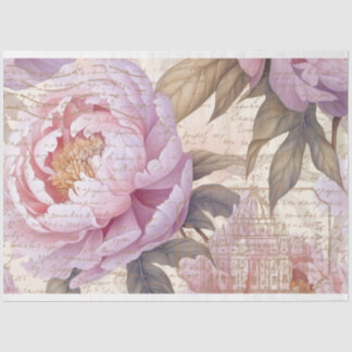French Country Lilac Peonies Decoupage Paper