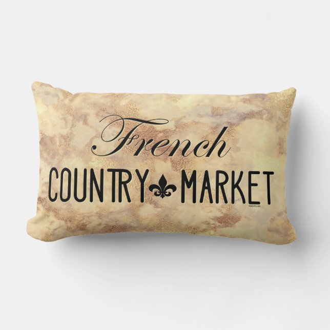 FRENCH COUNTRY MARKET LUMBAR PILLOW (Front)