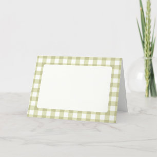 French Country Meadow Gingham - sage green plaid. Announcement