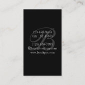 french country modern vintage paris eiffel tower business card (Back)