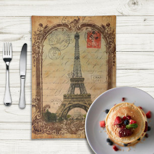 french country modern vintage paris eiffel tower placemat