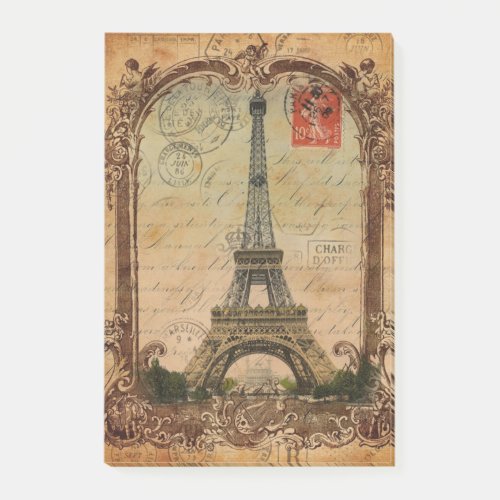 french country modern vintage paris eiffel tower post_it notes