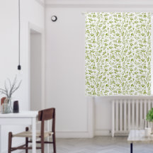 French Country Olive Leaf Pattern Green Chic
