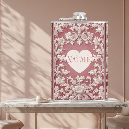 French Country Opulent Baroque Scrollwork Grandeur Flask