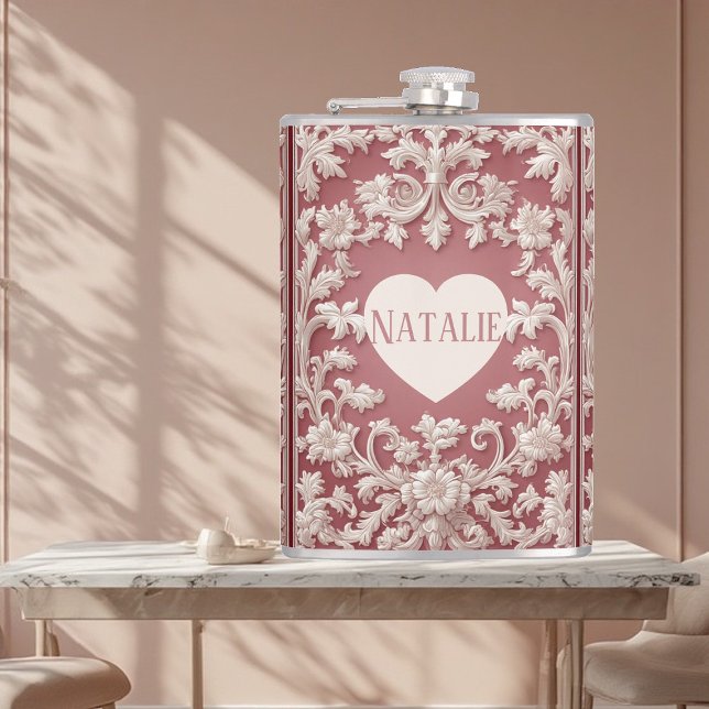 French Country Opulent Baroque Scrollwork Grandeur Flask (French Country Opulent Baroque Scrollwork Grandeur Flask)