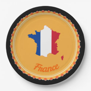 French country paper plates