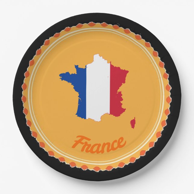 French country paper plates (Front)