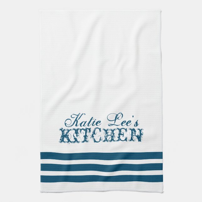 French Country Personalized Tea and Kitchen Towel (Vertical)