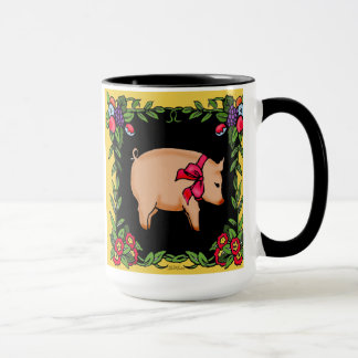 French Country Pig mug