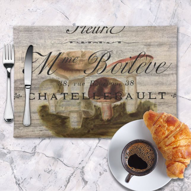 french country rustic fairytale woodland mushroom cloth placemat (french country rustic fairytale woodland mushroom cloth placemat)