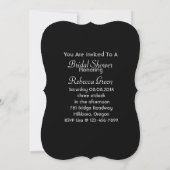 french country teapot chalkboard tea party invitation (Back)