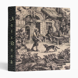 French Country Toile Notebook Avery Binder