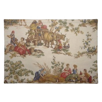 French Country Toile Placemats by Vintage_Victorican at Zazzle