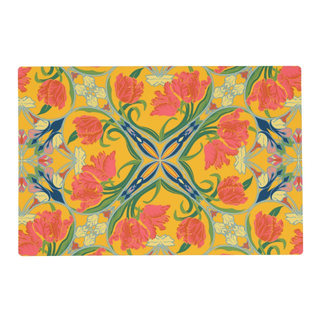 French Country Tulip Placemat (Front)