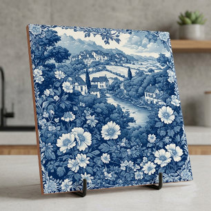 French Country Water Conduit Agrarian Life Scenery Ceramic Tile