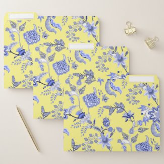 French Country Yellow And Blue