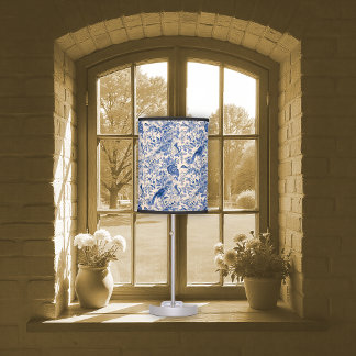 French Countryside Blue Toile Lamp