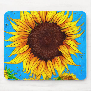 French Countryside Sunflower Mouse Pad