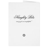 French Couple Kisses Card (Back)