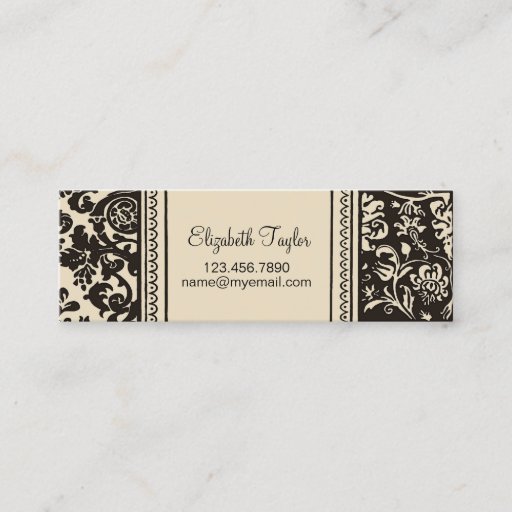 Customizable French Creme ~ Slim Calling / Business Card
