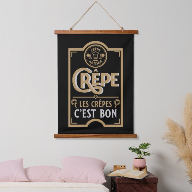 French Crepes Hanging Tapestry (Bedroom)