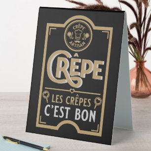 French Crepes Table Tent